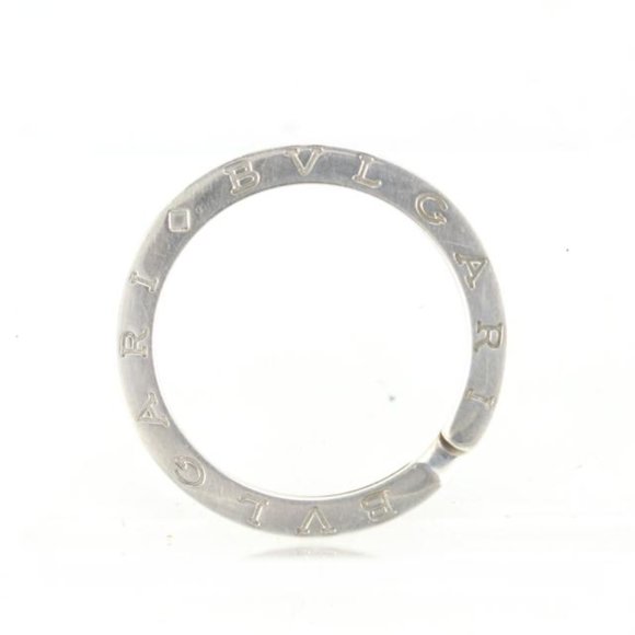 BVLGARI 925 Silver Key Ring Pendant Head TopKey Holder 4BV99a
